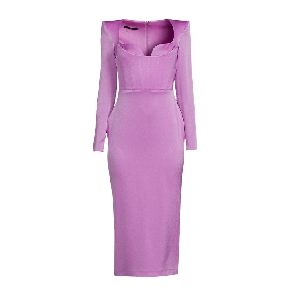 Alex Perry - Blythe Satin Crepe Corset Dress - UK 10